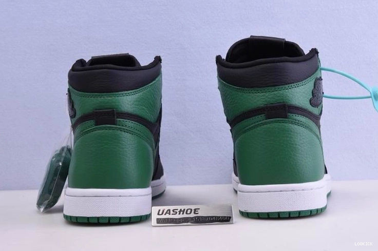 Cheap 555088-030 Jordan Pine 1  Black Retro High Green 0519
